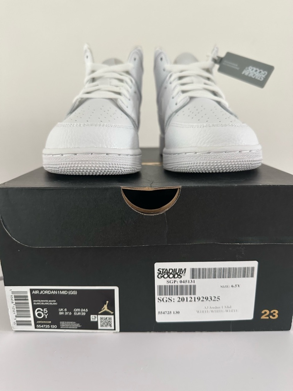 Jordan Kids White Sneakers
